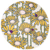 Garden Oasis Collection Area Rug -  Meadow Round White  lifestyle 18