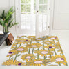 Garden Oasis Collection Area Rug -  Meadow Square White  lifestyle 73