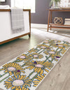 Garden Oasis Collection Area Rug -  Meadow Runner White  lifestyle 2