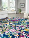Garden Oasis Collection Area Rug -  Haven Rectangle Multi  lifestyle 2