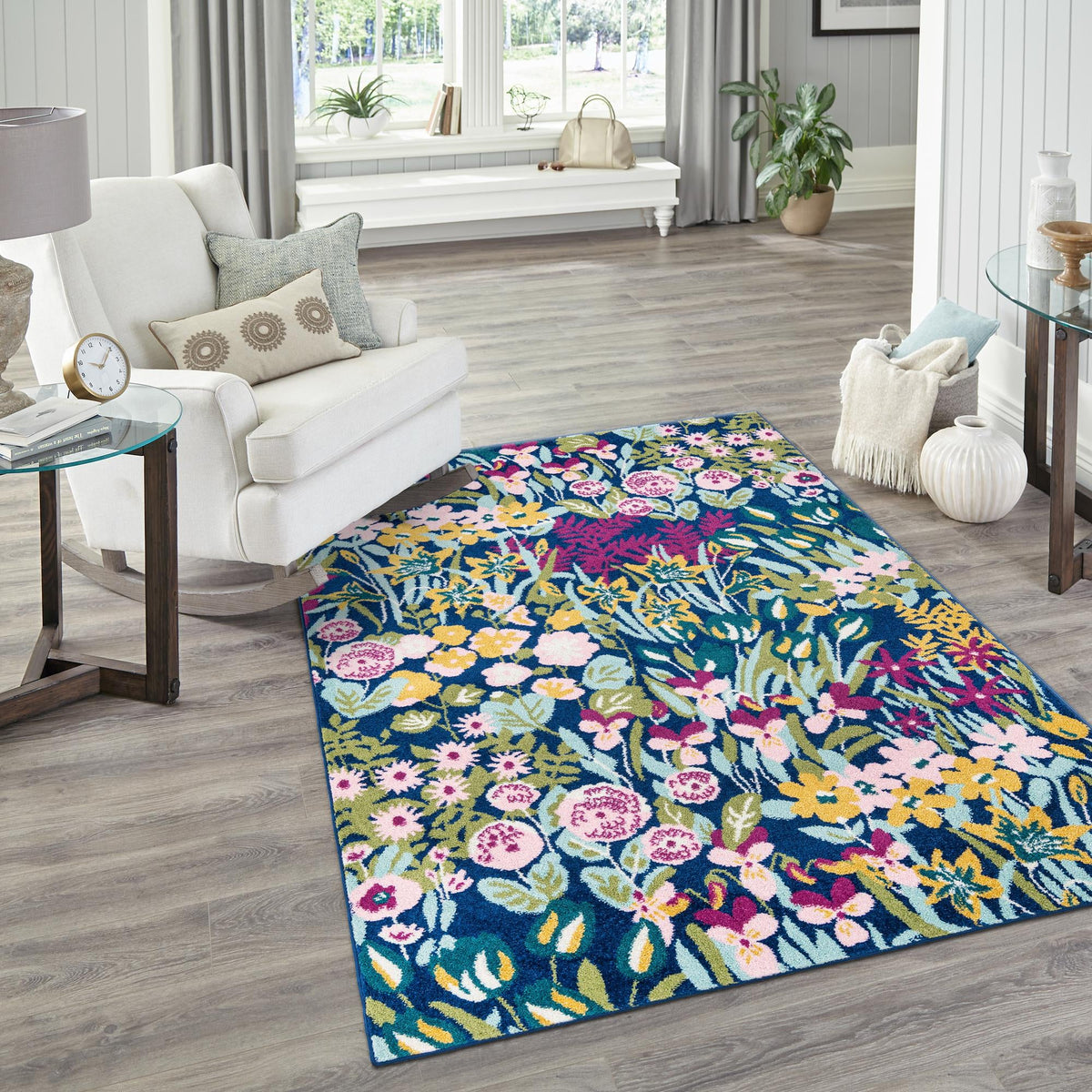 Garden Oasis Collection Area Rug -  Haven Rectangle Multi  lifestyle 13
