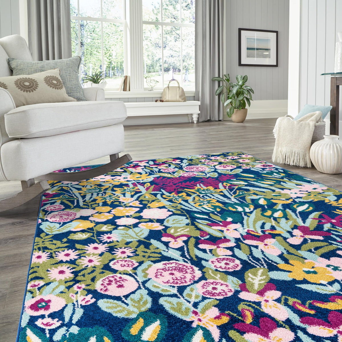 Garden Oasis Collection Area Rug -  Haven Rectangle Multi  lifestyle 14