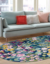 Garden Oasis Collection Area Rug -  Haven Oval Multi  lifestyle 2