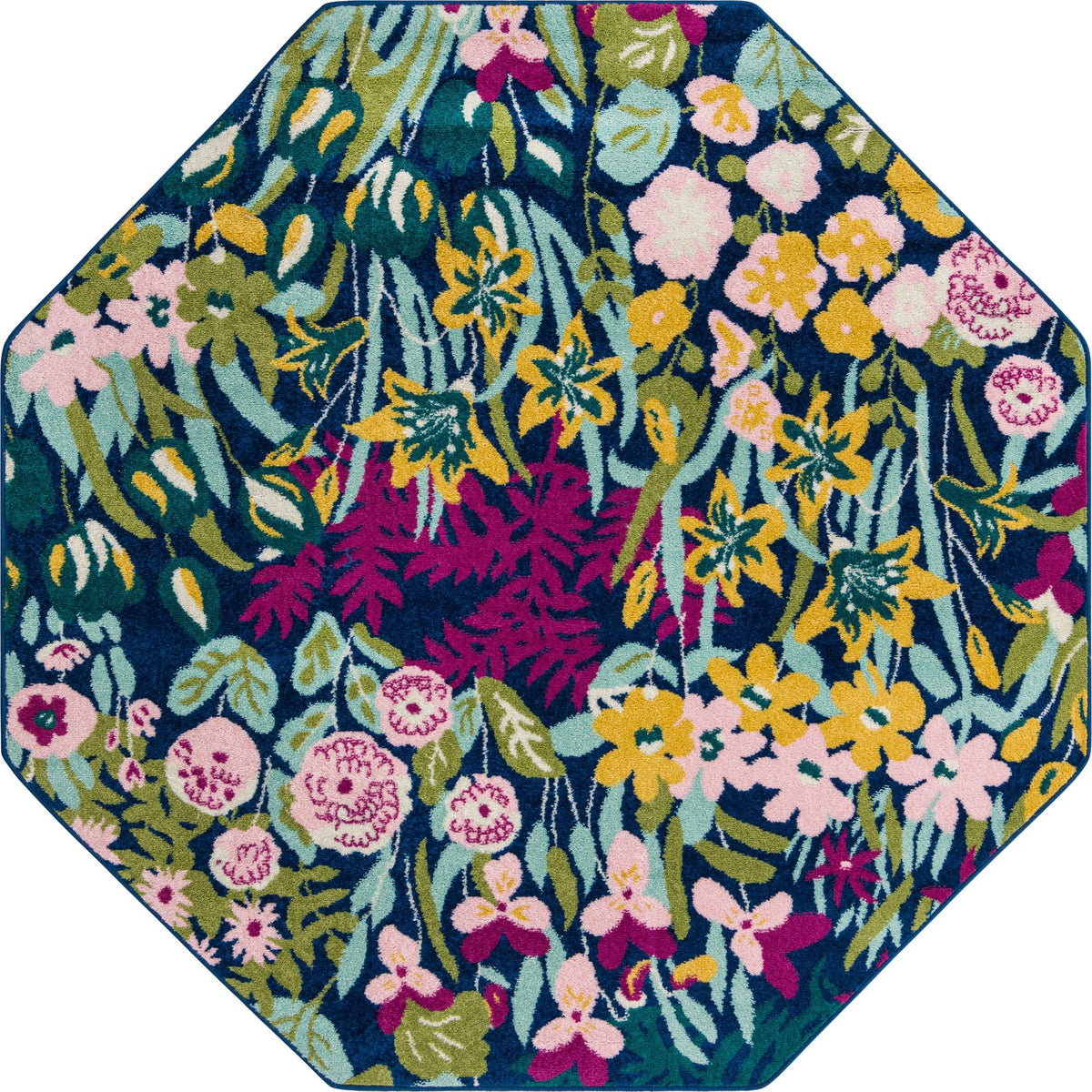 Garden Oasis Collection Area Rug -  Haven Octagon Multi  lifestyle 21