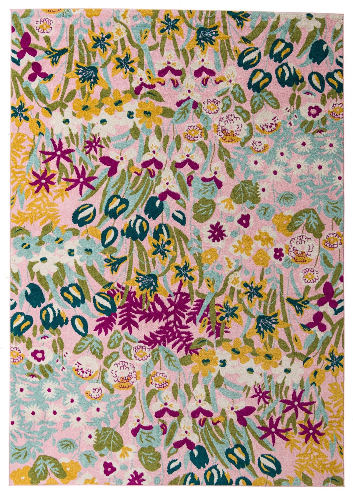 Garden Oasis Collection Area Rug -  Haven Rectangle Pink Main