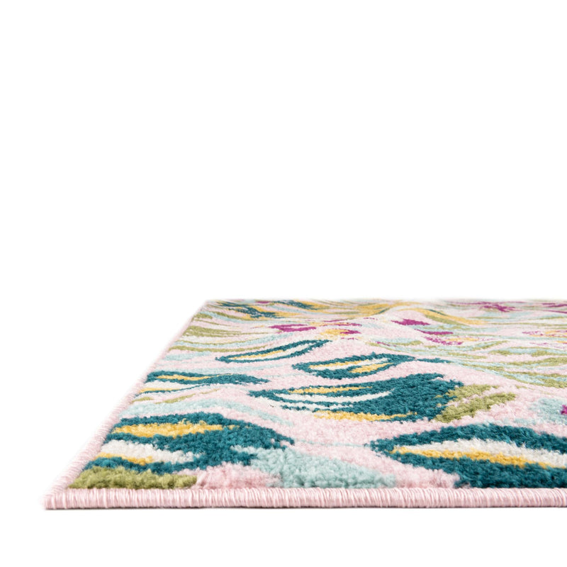 Garden Oasis Collection Area Rug -  Haven Rectangle Pink  lifestyle 5