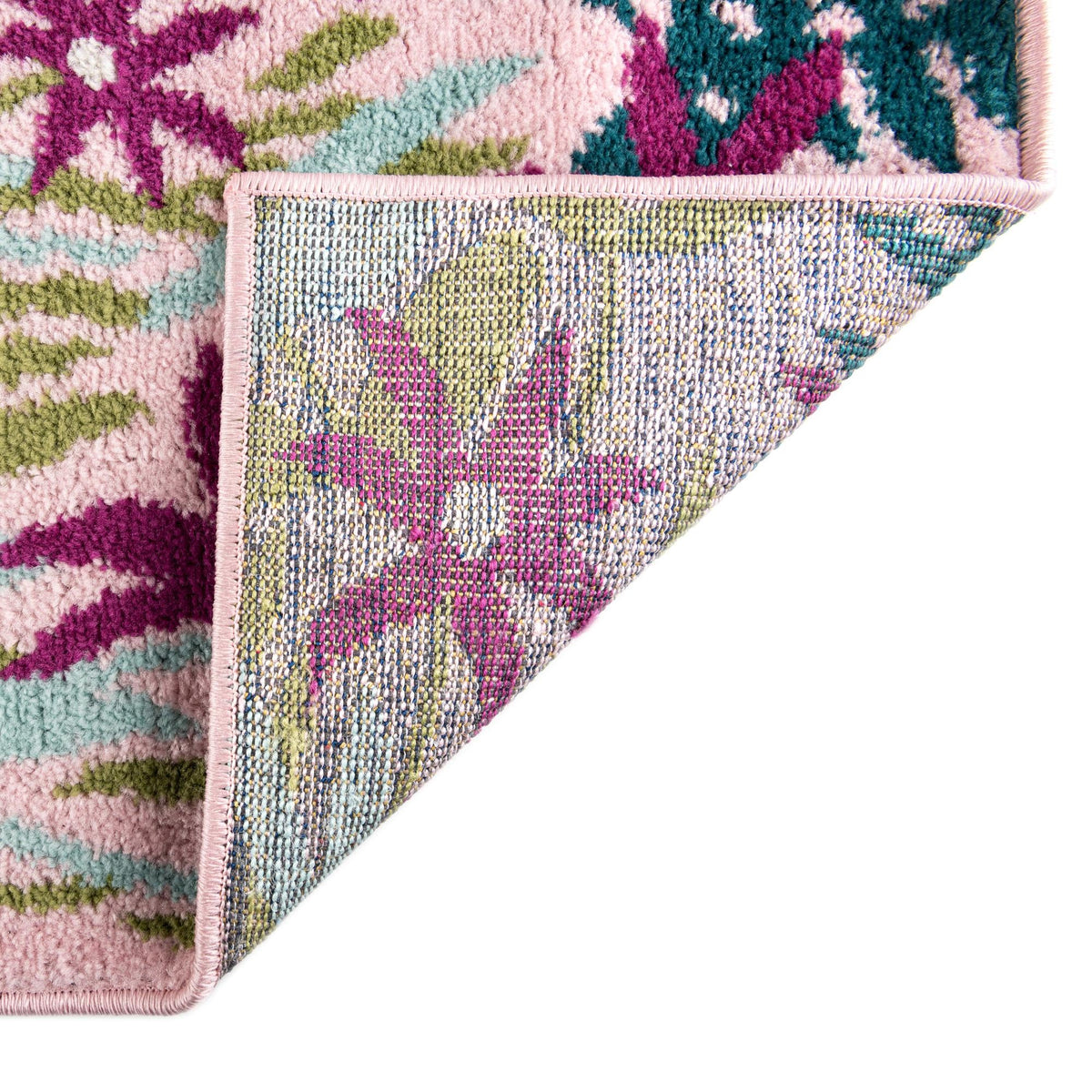 Garden Oasis Collection Area Rug -  Haven Rectangle Pink  lifestyle 7