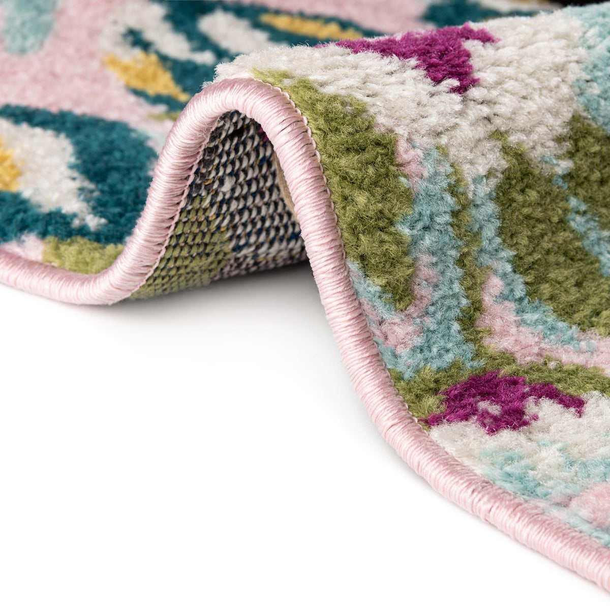 Garden Oasis Collection Area Rug -  Haven Round Pink  lifestyle 8