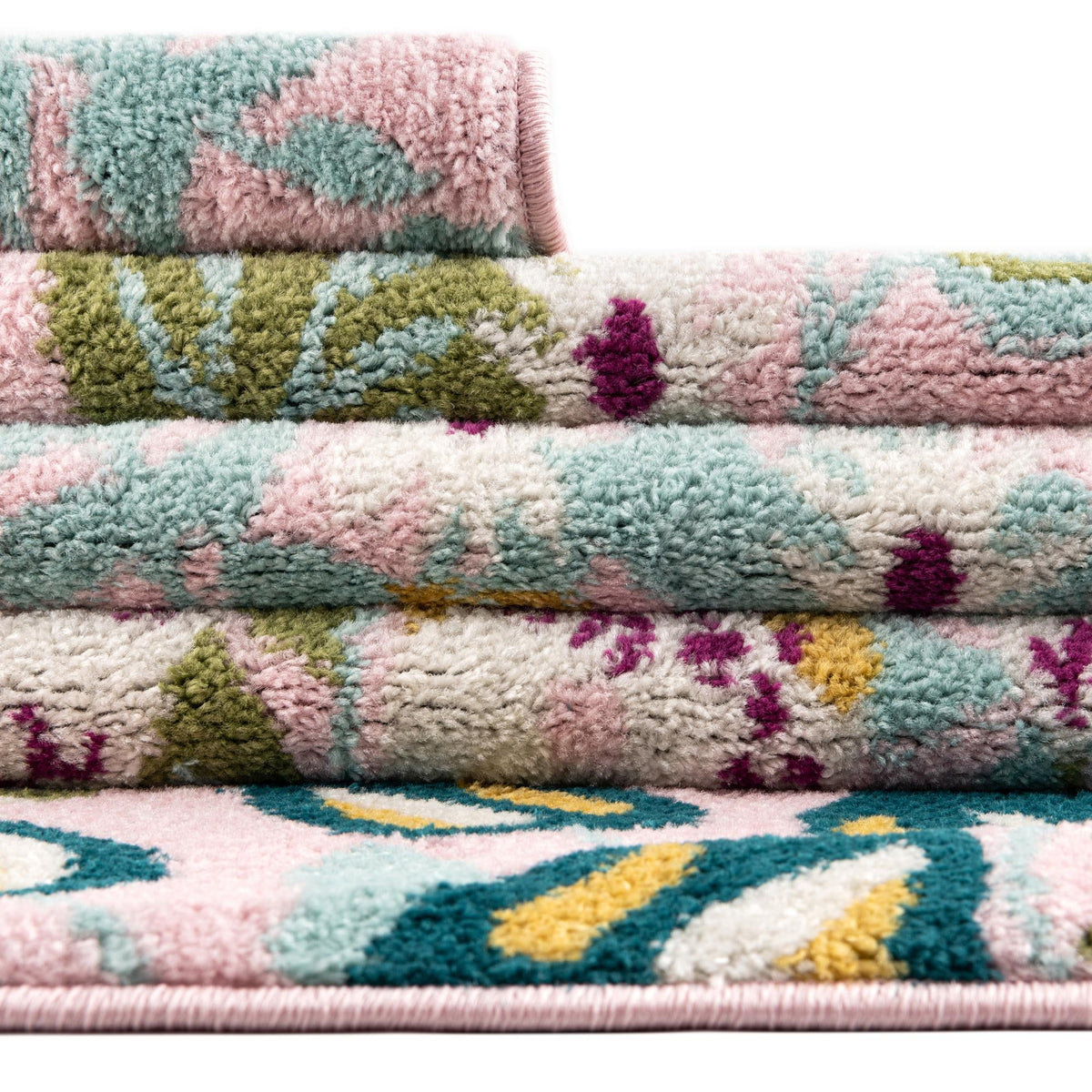 Garden Oasis Collection Area Rug -  Haven Round Pink  lifestyle 12
