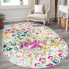Garden Oasis Collection Area Rug -  Haven Oval Pink  lifestyle 78