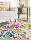 Garden Oasis Collection Area Rug -  Haven Octagon Pink  lifestyle 3