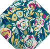 Garden Oasis Collection Area Rug -  Dell Octagon Teal  lifestyle 41