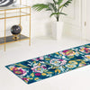 Garden Oasis Collection Area Rug -  Dell Runner Teal  lifestyle 14