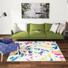 Garden Oasis Collection Area Rug -  Dell Square White  lifestyle 14