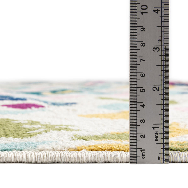 Garden Oasis Collection Area Rug -  Dell Octagon White  lifestyle 3