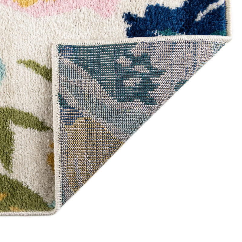 Garden Oasis Collection Area Rug -  Dell Octagon White  lifestyle 8