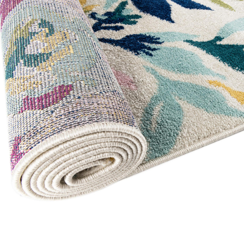Garden Oasis Collection Area Rug -  Dell Octagon White  lifestyle 11