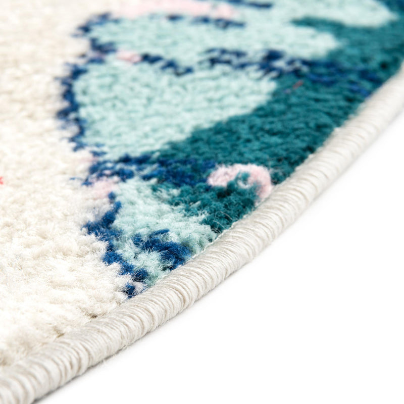 Garden Oasis Collection Area Rug -  Orchard Round White  lifestyle 5