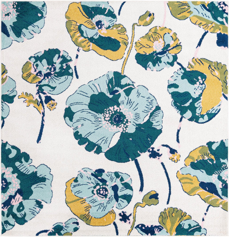 Garden Oasis Collection Area Rug -  Orchard Square White  lifestyle 16