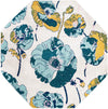 Garden Oasis Collection Area Rug -  Orchard Octagon White  lifestyle 18