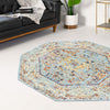 Lagoon Luxe Collection Area Rug -  Seahorse Octagon Light Blue  lifestyle 22