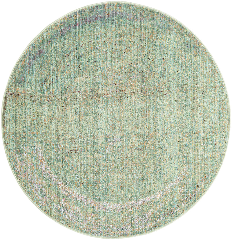 Lagoon Luxe Collection Area Rug -  Seafarer Round Green  lifestyle 22
