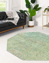 Lagoon Luxe Collection Area Rug -  Seafarer Octagon Green  lifestyle 38