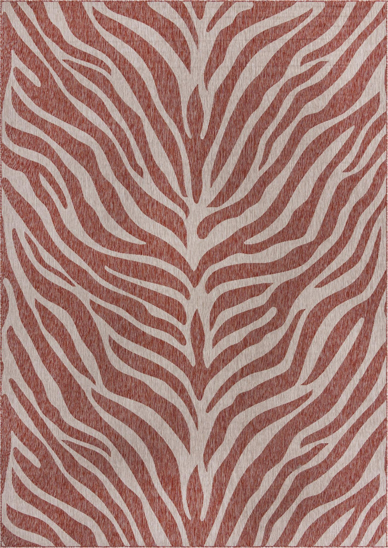 Jungle Expedition Collection Area Rug -  Savannah Rectangle Rust Red  lifestyle 4