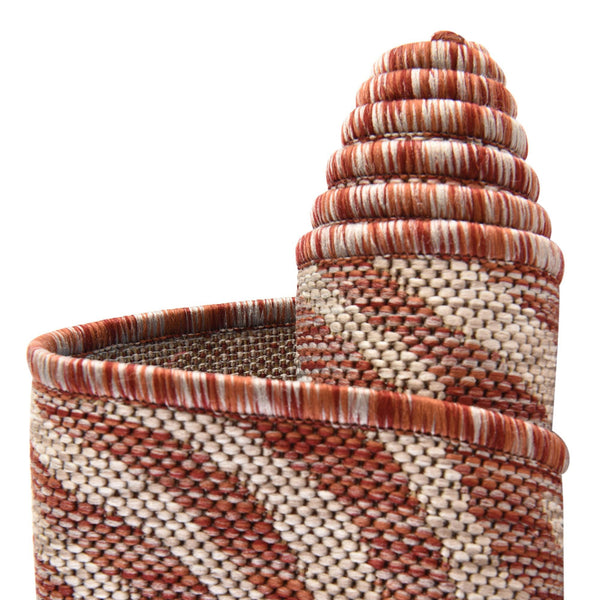 Jungle Expedition Collection Area Rug -  Savannah Rectangle Rust Red  lifestyle 9