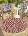 Jungle Expedition Collection Area Rug -  Savannah Round Rust Red  lifestyle 0