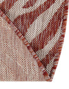 Jungle Expedition Collection Area Rug -  Savannah Round Rust Red  lifestyle 120