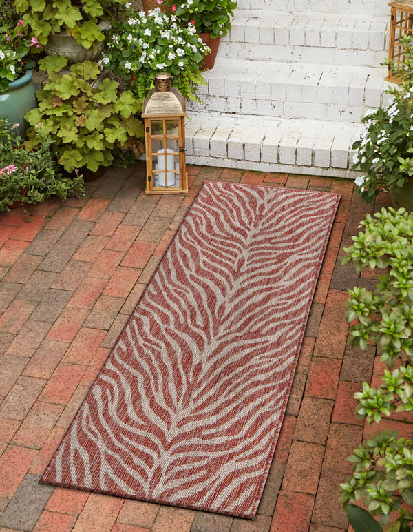 Jungle Expedition Collection Area Rug -  Savannah Runner Rust Red  lifestyle 66