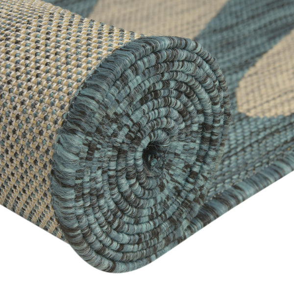 Jungle Expedition Collection Area Rug -  Savannah Square Teal  lifestyle 10