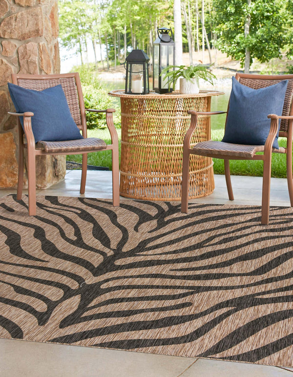 Jungle Expedition Collection Area Rug -  Savannah Square Natural  lifestyle 87