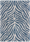 Jungle Expedition Collection Area Rug -  Savannah Rectangle Blue  lifestyle 5
