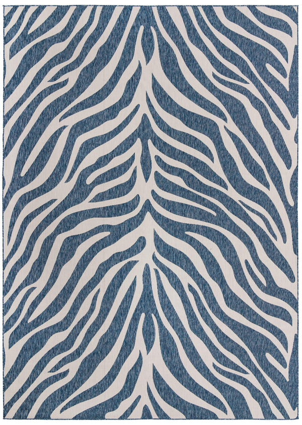 Jungle Expedition Collection Area Rug -  Savannah Rectangle Blue  lifestyle 5