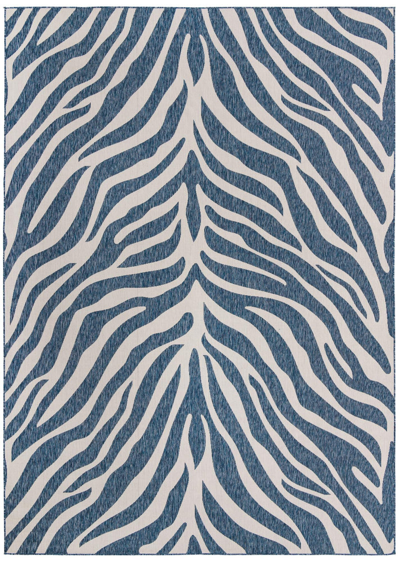 Jungle Expedition Collection Area Rug -  Savannah Rectangle Blue  lifestyle 5