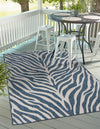 Jungle Expedition Collection Area Rug -  Savannah Rectangle Blue  lifestyle 0