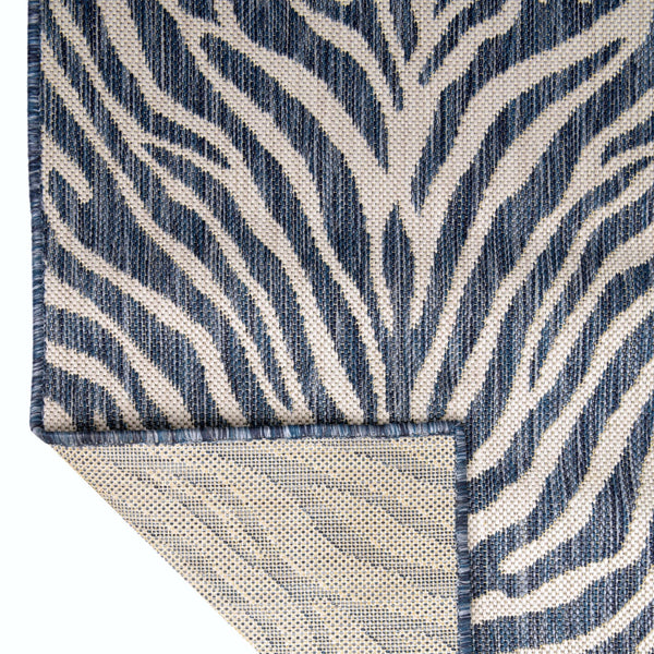 Jungle Expedition Collection Area Rug -  Savannah Rectangle Blue  lifestyle 7