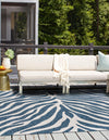 Jungle Expedition Collection Area Rug -  Savannah Square Blue  lifestyle 89
