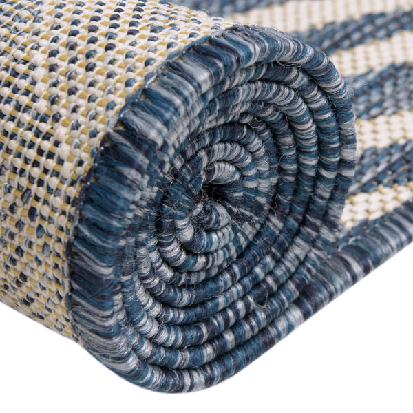 Jungle Expedition Collection Area Rug -  Savannah Round Blue  lifestyle 10