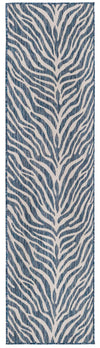 Jungle Expedition Collection Area Rug -  Savannah Runner Blue Main