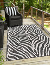 Jungle Expedition Collection Area Rug -  Savannah Rectangle White  lifestyle 9