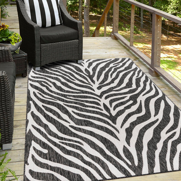 Jungle Expedition Collection Area Rug -  Savannah Rectangle White  lifestyle 49