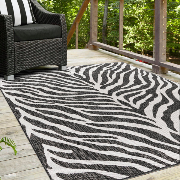 Jungle Expedition Collection Area Rug -  Savannah Rectangle White  lifestyle 51