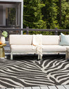 Jungle Expedition Collection Area Rug -  Savannah Square White  lifestyle 91