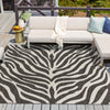 Jungle Expedition Collection Area Rug -  Savannah Square White  lifestyle 147