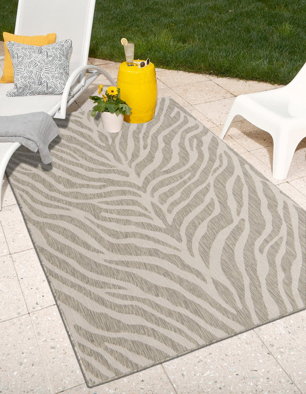 Jungle Expedition Collection Area Rug -  Savannah Rectangle Gray  lifestyle 10
