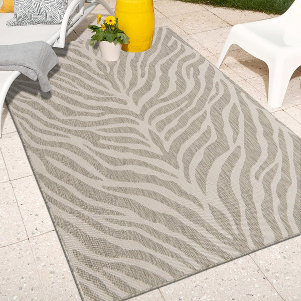 Jungle Expedition Collection Area Rug -  Savannah Rectangle Gray  lifestyle 50