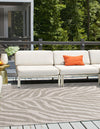 Jungle Expedition Collection Area Rug -  Savannah Square Gray  lifestyle 94